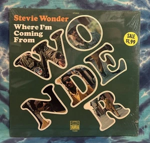 Stevie Wonder LP Where I’m Coming From NOS Original 1971 Die Cut SEALED - Picture 1 of 7