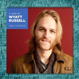 wyatt russell 2026 Calendario da Parete, Calendario Fotografico Celebrità 12 Mesi - Foto 1 di 4
