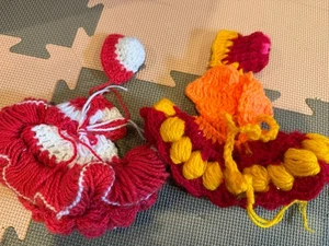 Vestido Laddu Gopal para Invierno Se Ajusta a 3, 4 No Kanah Ji Crochet Conjunto De 2 Vestidos - Imagen 1 de 5