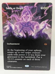 Tarkir: Dragonstorm - Smile at Death - Enchantment - Borderless - Tdm 329 - - Picture 1 of 2