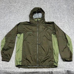 Columbia Jacke Herren Large Packable Hooded Windbreaker Outdoor Nylon Taschen - Bild 1 von 24
