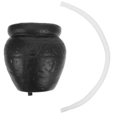  Wasser Brunnen Für Garten Fontäne Hydroponischer Pflanzer Keramikglas - Bild 1 von 4