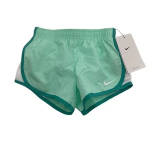 Nike Girls' Dri-FIT Tempo Running Shorts Size 3T Mint Green - Picture 1 of 9