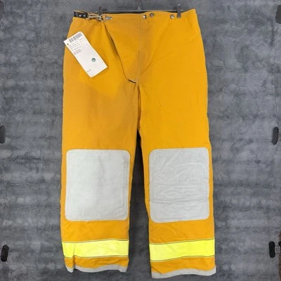Pantalones Globe Firefighter Bunker Turnout 38x30 Amarillo NUEVO Foto 1 de 4