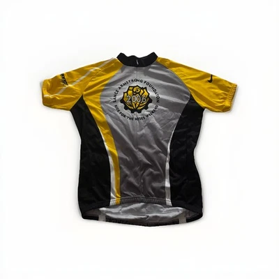 Nike Dri-fit Livestrong Ride For Roses Cycling Jersey Yellow Bike Shirt 2006 XL - Image 1 of 4