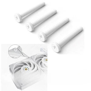 4x Computer Lüfter Montieren Schrauben Metall Computer Chassis Fan - Afbeelding 1 van 7