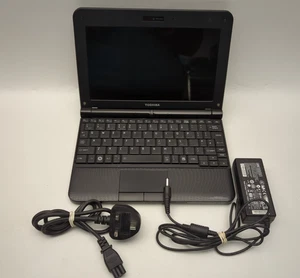 Toshiba NB250 win 10 Intel Atom N455 1.66GHZ -2GB RAM 250GB HDD Netbook Laptop - Picture 1 of 6