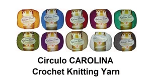 Circulo CAROLINA Crochet Knitting Thread Yarn Twisted Rayon-Nylon 100g 305m - Picture 1 of 7