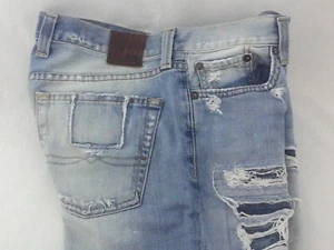 LUCKY BRAND Legend Jeans Vintage Straight Rip Repair Patch USA Made Women"s 30 R - Picture 1 of 8