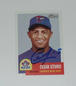 CESAR IZTURIS SIGNED AUTO'D 2002 TOPPS HERITAGE CARD #161 LOS ANGELES DODGERS - Picture 1 of 2