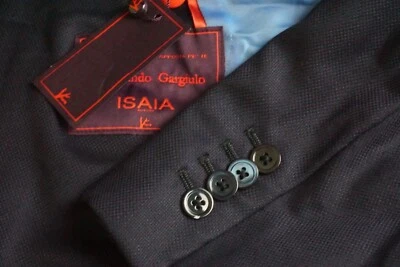 Chaqueta Abrigo Deportivo Isaia Nuova Base S Azul S130s Lana Aqua 44S TOTALMENTE NUEVA CON Etiquetas  Foto 1 de 4