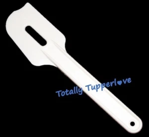 1 espátula raspador de paleta Tupperware Flow-Thru 8,75" herramienta para hornear almendra blanco roto - Imagen 1 de 1