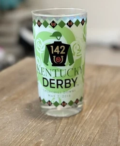 142nd Kentucky Derby May 7 2016 Churchill Downs Mint Julep Glass Tumbler 5.25”H - Picture 1 of 7