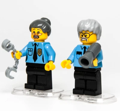 (Lof of 2) LEGO Movie Ma & Pa Bad Cop Minifigures Kragle 70809 (tlm019 tlm020) - Image 1 of 4