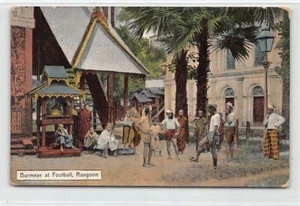 MYANMAR Burma - RANGOON Yangon - Burmese football - Publ. D.A. Ahuja 387 - Picture 1 of 2
