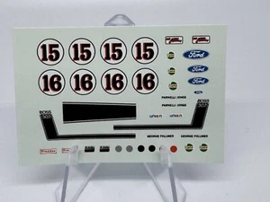 HO Scale Slot Car Water Slide Decal, Silk Screen w/ White NOT A COPY - NEW - Picture 1 of 1