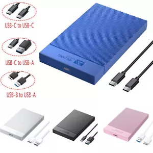 2.5 Inch External Hard Drive Case Enclosure Caddy HDD SSD USB 3.0 5/6Gbps 4Color - Picture 1 of 20