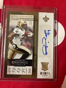 Biglietto Khiry Robinson 2013 Panini Contenders Autografo Rookie RC AUTO Saints - Foto 1 di 2