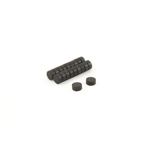 Disco magnético de ferrita Y10 - 6 mm de diámetro x 3 mm de espesor - 0,063 kg de tracción - Imagen 1 de 1
