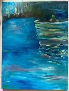 Grotto, Oil Painting, 30"x40", Abstract Art - Picture 1 of 24