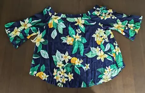 Old Navy Women's Summer Blouse Top Floral Pattern Size XXL ST4 - Picture 1 of 6