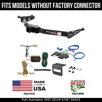 For 01-02 Toyota 4Runner Trailer Hitch w/ 5 Pin Wiring Fit w/o OE Conn. Curt 5K - Image 1 of 4