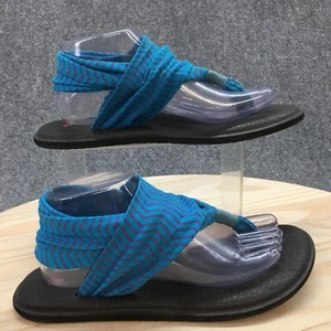 Sanuk Sandals Womens 9 Yoga Sling 2 Slingback Multicolor Comfort Casual Flats - Picture 1 of 18