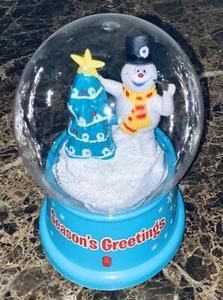 Mini Globo de Nieve Musical Frosty El Muñeco de Nieve Navidad Con Nieve Sin Agua COMO ESTÁ - Imagen 1 de 4