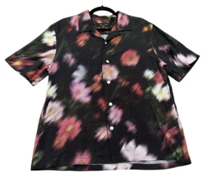 NEW Rag & Bone Men’s Avery Button Up Shirt Black Size Medium M NWT - Picture 1 of 3