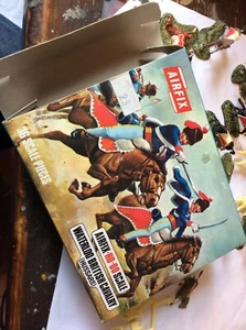 Vintage 1970 Airfix ho-oo British waterloo Cavalry some painted complete in box - Picture 1 of 4