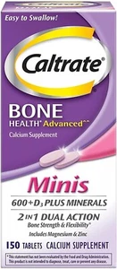 Caltrate Calcium and Vitamin D3 Plus Minerals Minis, 150 Tablets Fresh - Picture 1 of 1