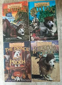 Adventures Of Wisbone Set Of 4 Books 1 2 3 4 Salty Dog Robinhound Be A Wolf - Picture 1 of 11