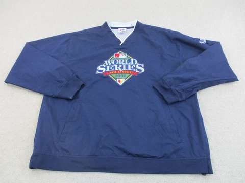 Tampa Bay Rays Jacket Adult Large Blue White Baseball Windbreaker Coat Mens A96* Cover