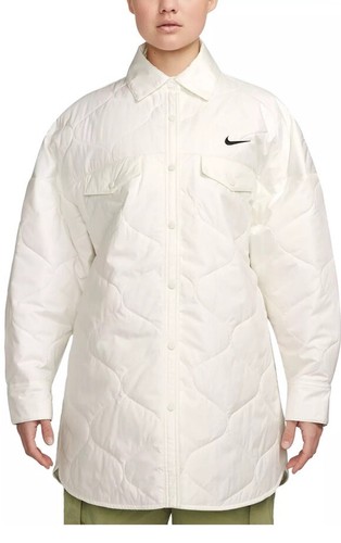 NIKE LINEA DONNA SPORTSWEAR ESSENTIALS TRENCH TRAPUNTATO TAGLIA SMALL NUOVO CON ETICHETTE $165
