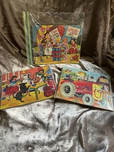 RARE 3  Vtg  SIFO 2 from  1961  & the train one is 1954 /GOLDEN PRESS PUZZLES - Picture 1 of 18