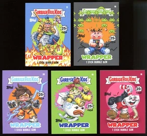 Juego completo de envoltorios de 5 cartas Topps Garbage Pail Kids 2024 sobre nivel 4 - Imagen 1 de 1