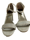 Worthington Beckwith Womens Sandals-Ankle strap/3" Block Heels/Glittery Evening