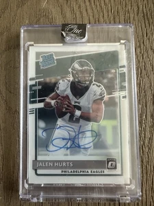 2020 Donruss Optic-Rated Rookies Jalen Hurts #164 Autographs 080/150 (RC,AU) SSP - Picture 1 of 2