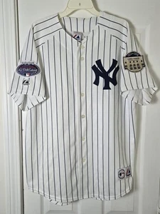 New York Yankees Derek Jeter Majestic Jersey Sz 48 2008 Stadium All Star Patch - Picture 1 of 6