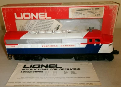 Lionel Trains Preámble Express cabina F-3 #8568 motor diésel artículo #6-8568 en caja Foto 1 de 4