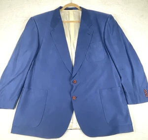 RARE RATNER Sport Coat Blazer Sz 48 Dusty Blue Silk Blend Costume Party STAINED - Picture 1 of 14