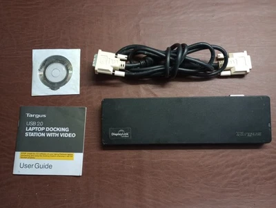 Targus USB 2.0 DisplayLink Docking Station with Video cable - No Power Supply - Image 1 of 2