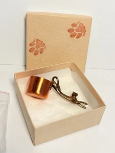 Solid Copper and Brass Cat Coffee Scoop - NEW - Picture 1 of 4