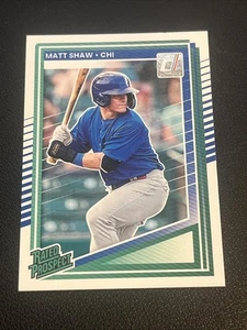 2025 Panini Donruss - Rated Prospects Matt Shaw #143 Liberty (RC) - Picture 1 of 2
