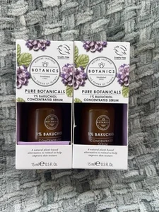 BOTANICS PURE BOTANICALS 1% BAKUCHIOL CONCENTRATED SERUM 15ML X 2 New In Boxes - Picture 1 of 5