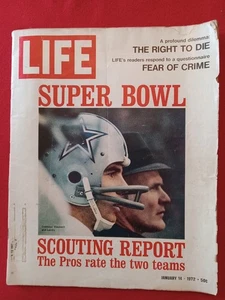 Life Magazine~ January 14, 1972 ~ Super Bowl: Staubach and Landry Good+ - Picture 1 of 2