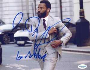 John David Washington "Tenet" AUTOGRAPH Signed 'Protagonist' 8x10 Photo ACOA - Picture 1 of 2