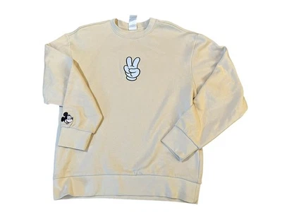 Moletom pulôver Mickey Mouse bronzeado parques da Disney adulto médio - Imagem 1 de 4