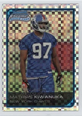 2006 Bowman Chrome X-Fractor /250 Mathias Kiwanuka #250 Rookie RC - Image 1 of 2