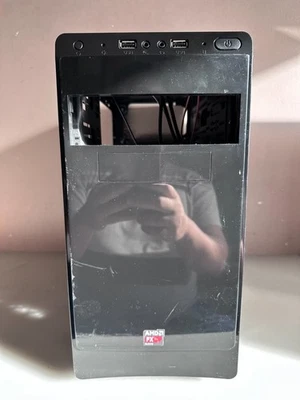 AMD FX Mini Tower Empty PC Case Only. - Image 1 of 4
